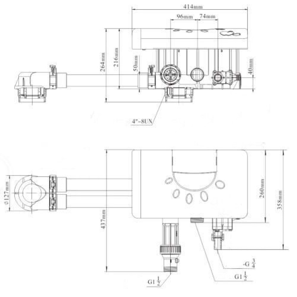 Комплект умягчителя TWIN F135 корпус 3072